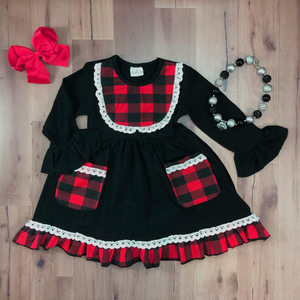 "Becca" Buffalo Plaid Dress