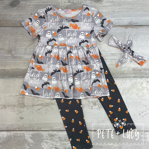 Pete and Lucy Trick or Treat Pant Set