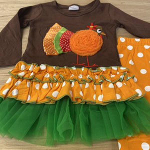 Turkey Tutu Poka Dot Pant Set