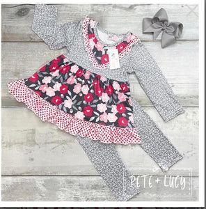 Beautiful Poppies Pant Set