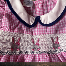 Load image into Gallery viewer, Pink Plaid Easter Smock Romper
