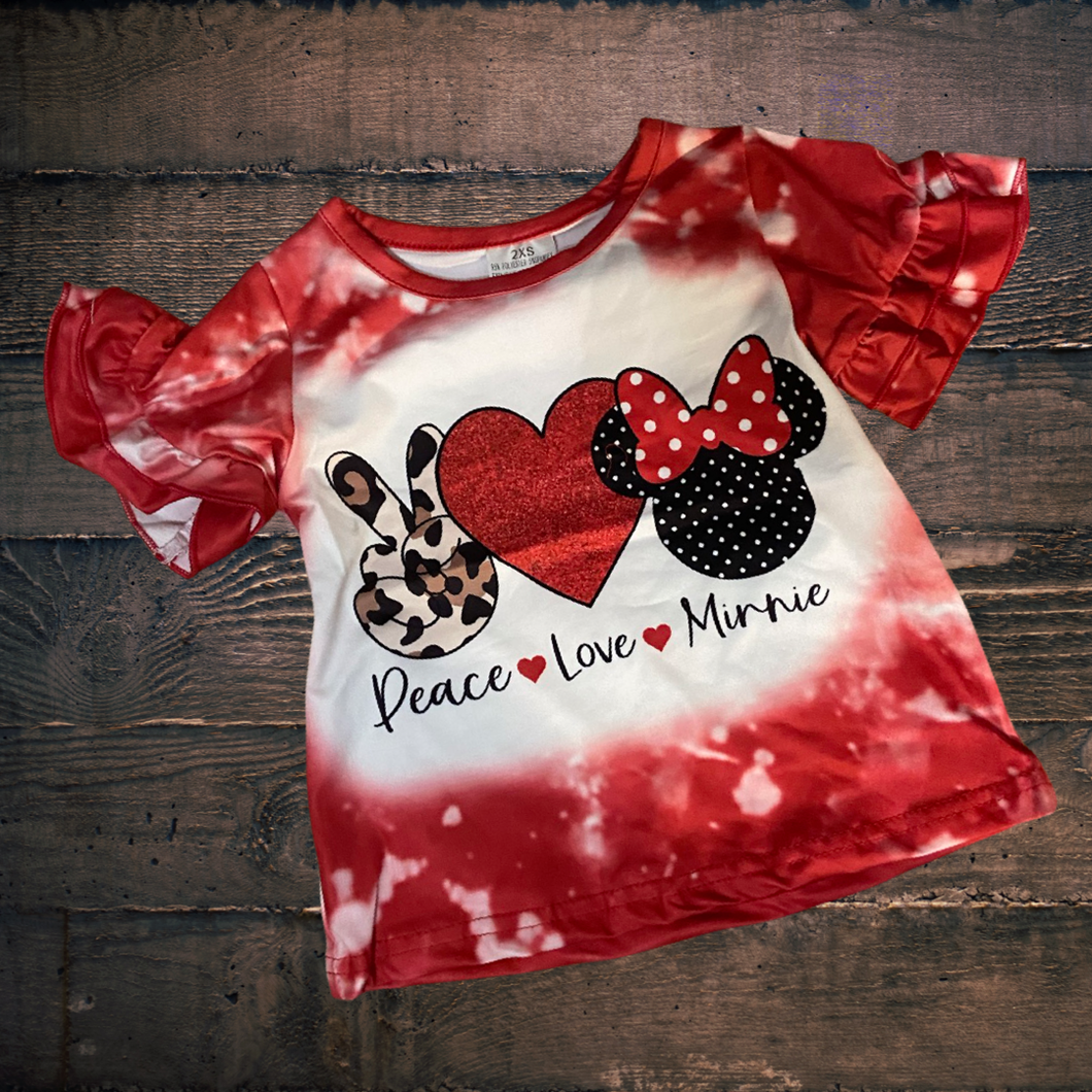 Mouse Ears Inspired “Peace, Love” Shirt