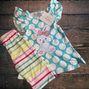 Pastel Polka Dot Easter Capri Set