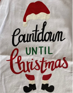 Countdown Till Christmas Ruffle Sleeve Shirt