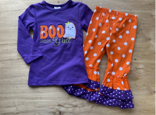 Boo Y’all Ruffle Pant Set