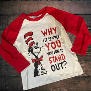 Seuss Inspired Boy Shirt