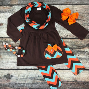 Chevron Pumpkin Pant Set