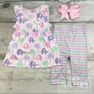 Lucky Elephant Capri Set