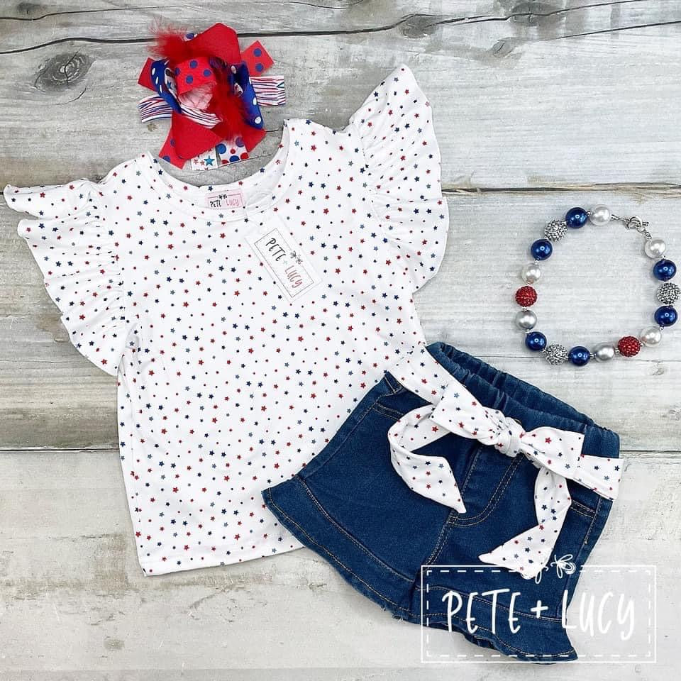 July 4th Firecracker Short Set