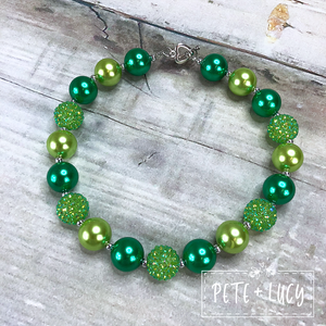 Green Bubble Necklace